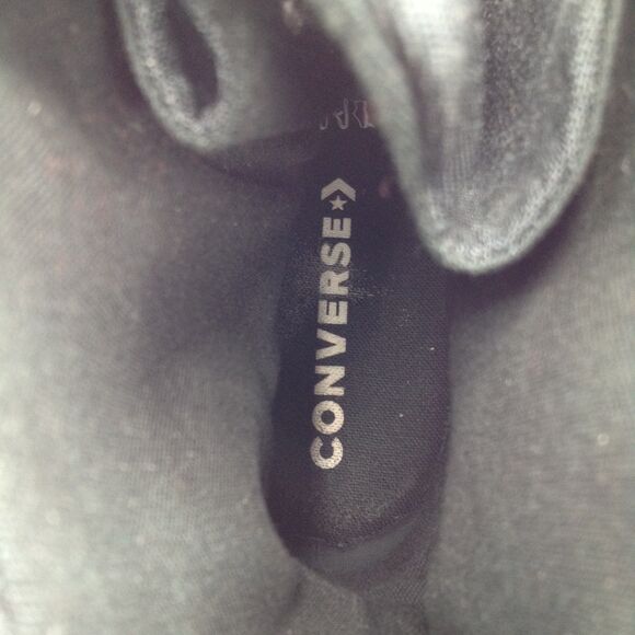 Converse Chuck 70 De Luxe Boots Wn 7.5 Black Platform Combat High Top Goth Shoes - Picture 11 of 15